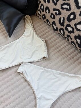 Myra Swim Ford Top and Mia Bottoms Beige